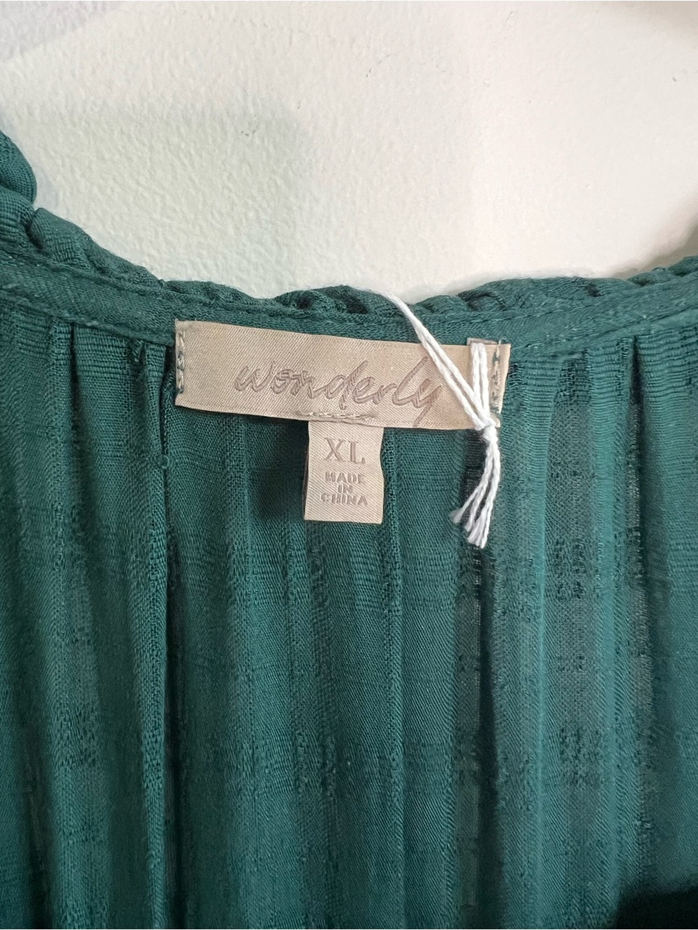 Wonderly Deep Green Long Sleeve Tiered Dress - Picture 4 of 4